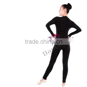 A2624 Ankle Length Spandex Unitard Wholesale Ballet Sapndex Unitards for High Collar Ballet Dance Unitards thumbnail-4