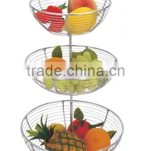 Round-Shaped Metal Wire Fruit Basket thumbnail-4