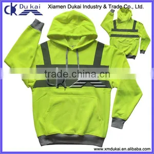 Men's Safety Fluorescence Fleece Hoodies thumbnail-1