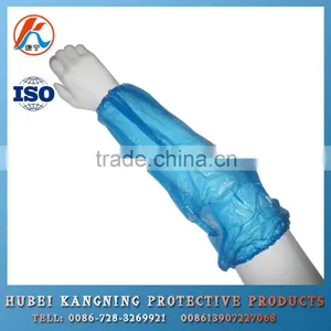 Blue Color Disposable Working Oversleeves With Elastic thumbnail-3
