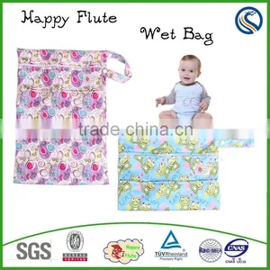 2016 Happy Flute Waterproof Double Zipper High Quality Wet Bag Mom's Good Helper thumbnail-1