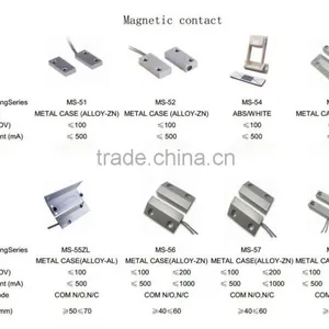 Surface Mounted Magnetic Contacts Over Head Door Heavy Duty Normal Open Normal Close Door Magnetic Contact thumbnail-3