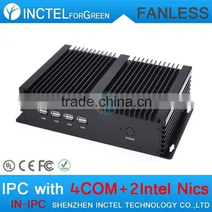 Fanless Single Board Computer USB 3.0 Dual Gigabit 4 COM Auto Boot Intel Celeron C1037U 1.8G 1G RAM 32G SSD thumbnail-3