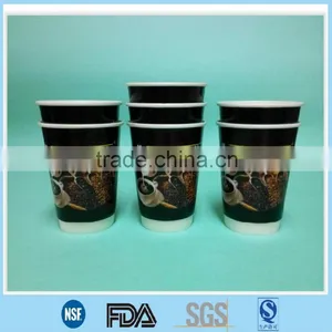 Double Wall Coffee Paper Cup, Recycled Disposable Glass Paper Cup thumbnail-2