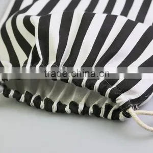 2016 Wholesale Cotton Fabric Sling Bag Draw String Bag thumbnail-3