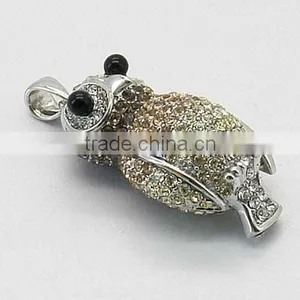 Owl Animal 925 Sterling Silver Pendant thumbnail-1