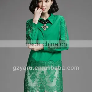 Office Skirt Style Woman Neck Designs for Cotton Indian Dresses thumbnail-1