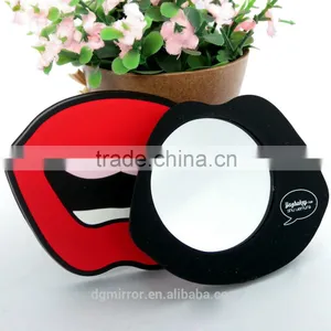 Sexy Lips Silica Gel Mirror, Compact Mirror Wedding Favors, Cosmetic Pocket Mirror & Smart Mirror, Promotional Gift thumbnail-3