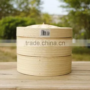 Reasonable Eco-friendly Chinese Hot Stamped Kitchenware Bamboo Steamer thumbnail-1
