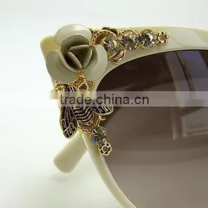 High Quality Vintage Retro Women's Butterfly Cat Eye Anti-UV Beach Sunglasses thumbnail-6