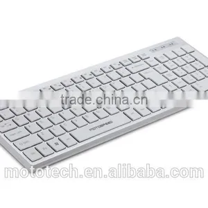 K138 Latest White Mini Wired Slim Ergonomic Keyboard With Multi-media Key thumbnail-2