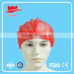 Colorful Crimp Cap Disposable Non Woven Mob Clip Cap thumbnail-6