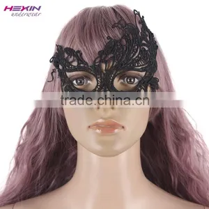 Mesh Crown Chain Christmas Black Lace Sale Party Mask For Women thumbnail-6