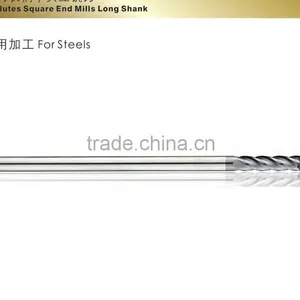 Solid Carbide Lengthened End Mills(milling Cutter)3Flutes Square End Mills Long Shank thumbnail-1