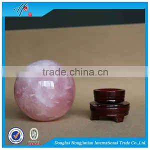 HJT Nature Rose Crystal Ball Personalized Quartz Sphere thumbnail-2