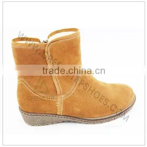 Brow Cow Suede Low Heel LadyAnkle Boots thumbnail-1