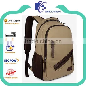 Wholesale Teenagers Canvas School Bag in Backpack thumbnail-1