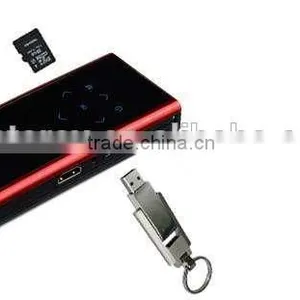 E06s Beamer Mini DLP Projector HD 1080p 2000:1 Contrast Ratio Beamer HDMI AV SD USB Tripod for Tablet Laptop Games Home Theater thumbnail-2