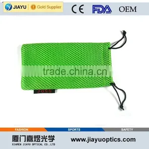 New Design Nylon Black Drawstring Mesh Sunglass Pouch Bag thumbnail-3