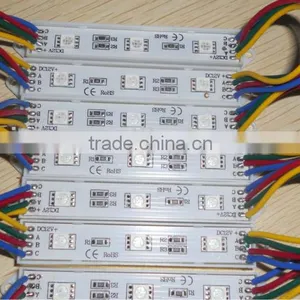 NON-waterproof 3pcs 5050 SMD LED Module,plastic Case,RGB Color,DC12V,20pcs a String;75mm*12mm thumbnail-1