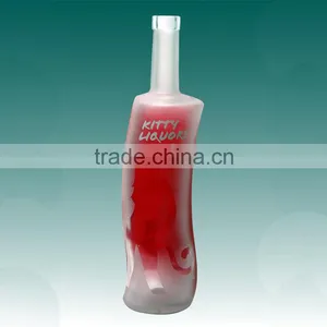 Sale Sale Cheap Fermented Milk Frosted Bottles Printing Liquor Bottles Beverage Wine Glass Bottles thumbnail-3