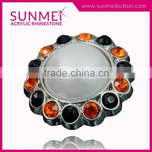 Very Elegant Fancy White Bulk Pearl Rhinestone Dress Button thumbnail-4