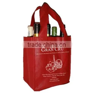 China Factory Cheap Color Printed 2 Bottle Wine Bag thumbnail-5