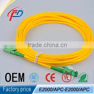 Duplex E2000/APC-E2000/APC Fiber Optic Cable Patch Cord thumbnail-1