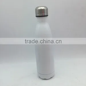 500ml White Stainless Steel Bottle/painting Insulated Bottle/ White Vacuum Water Drinking Bottle thumbnail-2
