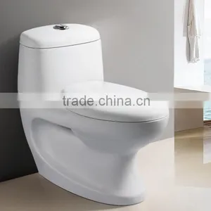 Big Pipe PP Material Seat Cover wc Toilet With Strong Water Flush and no Block thumbnail-5