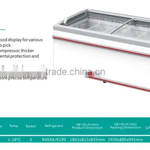 Glass Door Showcase Freezer for Supermarket&shops Use thumbnail-6