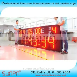 Shenzhen Outdoor Red LED TIME ,Date Display thumbnail-1