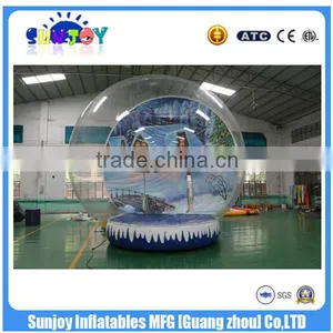 New Christmas Product Inflatable Snow Ball Kids Snow Globe For Advertising thumbnail-1