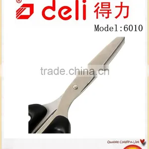 Deli Stainless Steel Scissors Office Scissors Red Household Scissors Model 6010 thumbnail-3