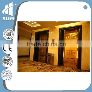 Speed 0.4m/s Etching Mirror Stainless Steel Home Hydraulic Lift Elevator thumbnail-3