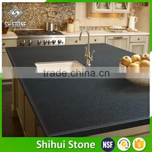 Quartz Stone Top Dining Tables, Dark Grey Color Quartz Dining Table thumbnail-1
