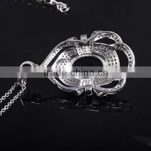 Website Custom Big Stone Pendant Design Diamond Jewelry Necklace thumbnail-3