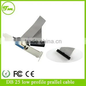 Low Profile 16in Parallel Port Header Cable Adapter With Bracket thumbnail-1