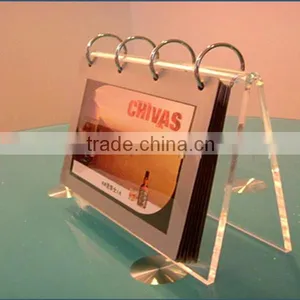 2016 New Clear Acrylic Table Calendar Display Calender thumbnail-1