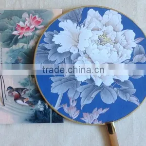 Chinese Style Dancer Plum Flower Silk Folding Hand Fan for Event Party Supplies thumbnail-3