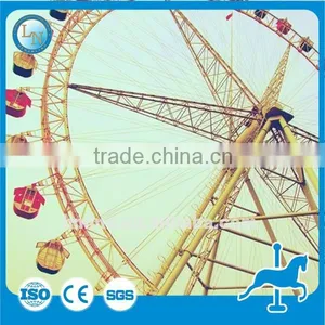 Amusement Park Products! China 16kw High Quality Ferris Wheel With Colorful LED Lights thumbnail-4
