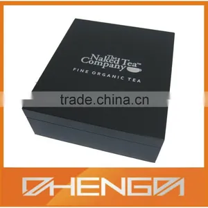 High Quality Black Matte Wooden Tea Box for Gift(ZDL-W317) thumbnail-1