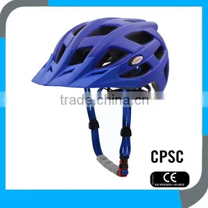 Blue Fluo Safety Mountain Bicycle Helmets Sun Visor Reviews in China,mountain Bike Helmets for Sale,CE CPSC MTB Bike Helmet Sale thumbnail-1
