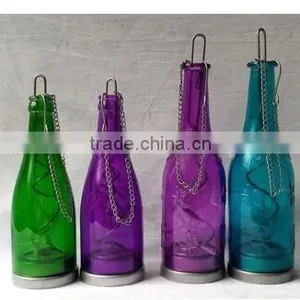 Christmas Gift LED Light Insert Mercury Glass Bottle Votive Glass Bottle With LED Light Wholesale thumbnail-3