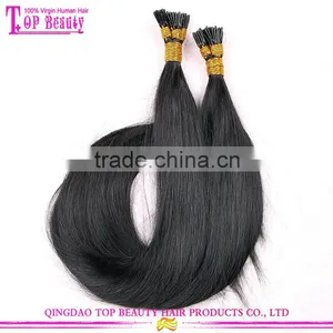 Wholesale i Tip Hair Full Cuticle Hight Quality Keratin u Tip Hair/flat Tip/i Tip Hair Extensions Wholesale thumbnail-1
