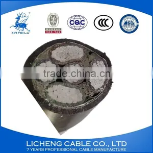 3*6+2*4mm2- Popular Chinese Cable Supplier 5 Core Aluminum XLPE Insulated PVC Sheathed Construction Power Cable-YJLV thumbnail-1