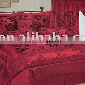7pcs Taffeta Patchwork Comforter Set thumbnail-1
