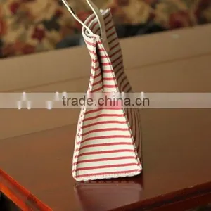 Wenzhou Cangnan Wholesale Canvas Triangle Stripe Colored Pencil Case for School With Button thumbnail-4