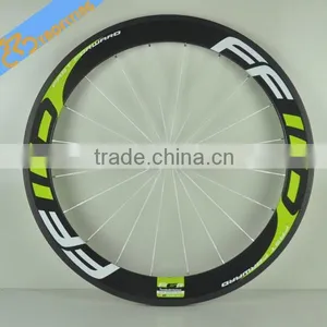 Lightweight 700c Carbon Road Bike Wheels,Beautiful Carbon Bicycle Wheels Light Green FFWD High-profile Carbon Wheels on Sale thumbnail-1