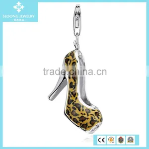 Silver Jewelry for Women Leopard High Heel Charm in Sterling Silver thumbnail-1